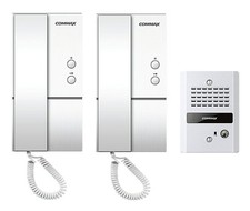 COMMAX 1 to 2 Audio Intercom with Vandal-proof Doorbell DP-LA01/DR-2GN