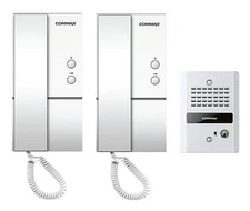 COMMAX 1 to 2 Audio Intercom with Vandal-proof Doorbell DP-LA01/DR-2GN