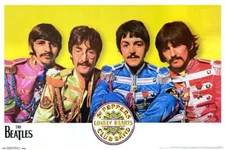 The Beatles Lonely Hearts Club Poster - 35" x 23"