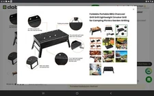 portable outdoor grill, camping, hiking, fishing , your favorite beach