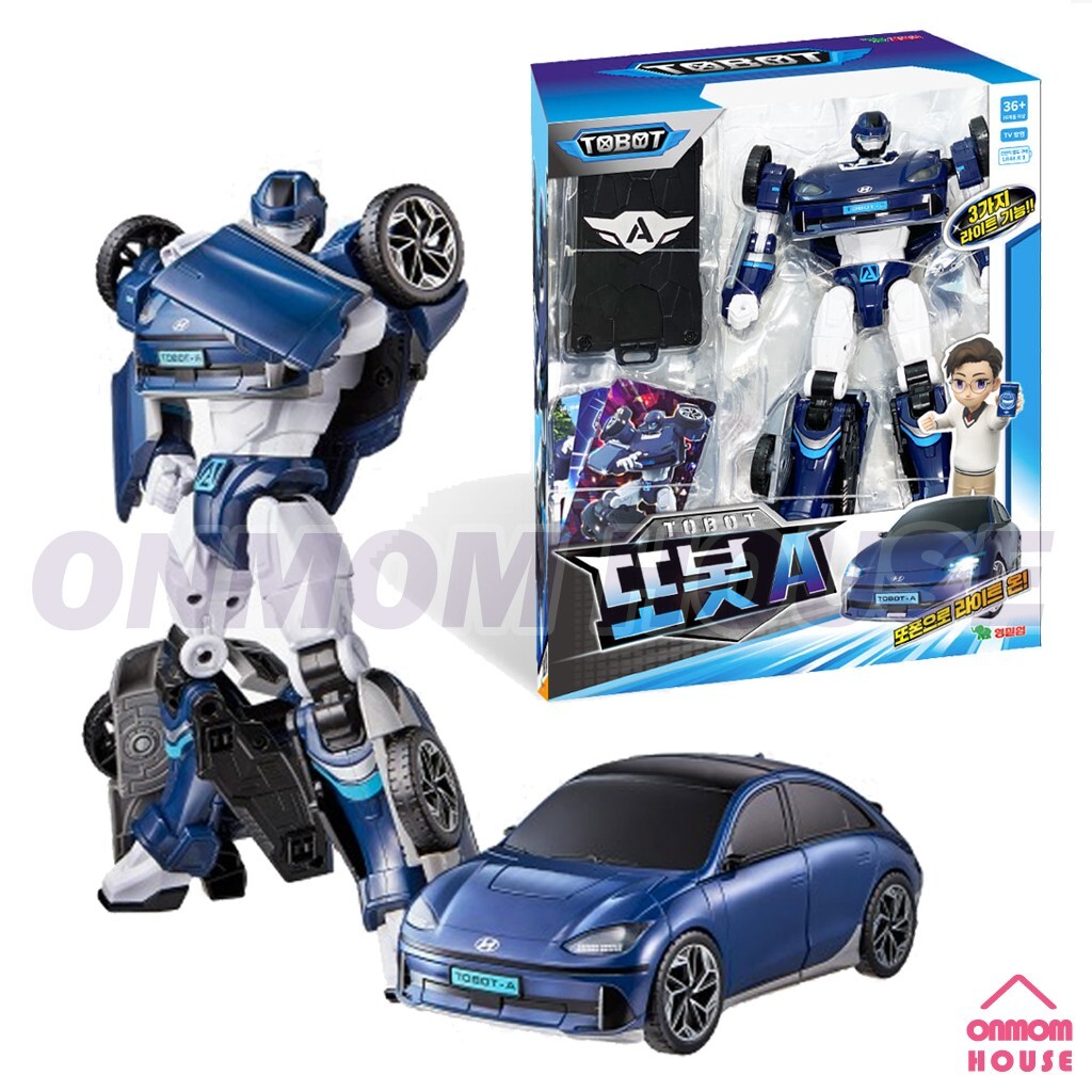 Tobot A Transformer Robot Hyundai Ioniq LED Light Action Figure