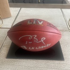 Tom Brady Signed SB LV Authentic Football Tampa Buccaneers Fanatics COA 