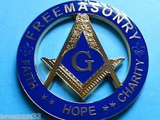Masonic Freemasonry Auto Cut Out  Master Mason High Quality Car Decal Emblem