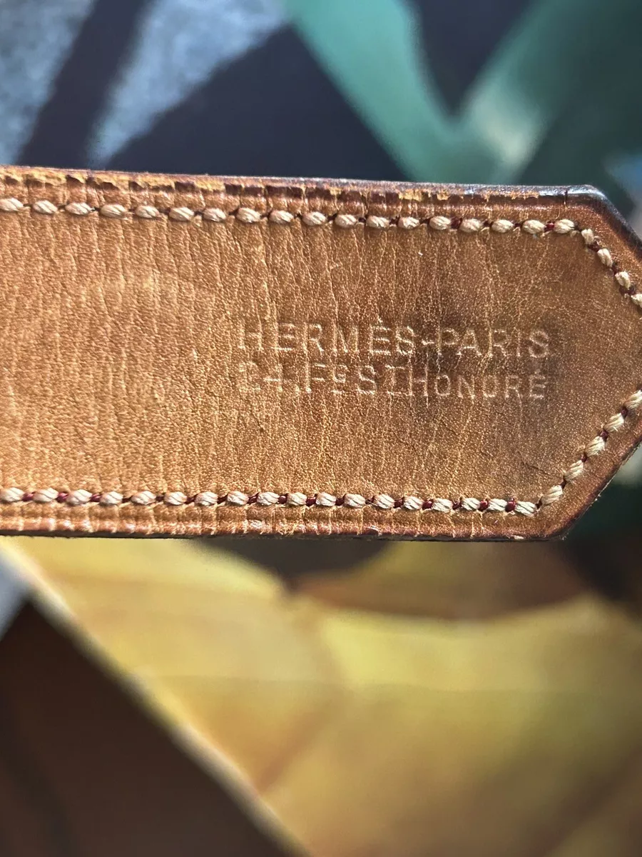 Vintage RARE Hermes Belt Burgundy With Lug Nuts And Studs