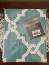 Madison Park Essentials - Shower Curtain Aqua Teal 72" x 72" New