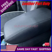 For 2011-2019 Jeep Grand Cherokee Leather Center Console Lid Armrest Cover Black
