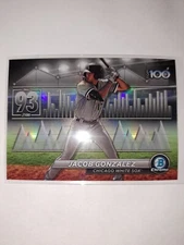 2024 Bowman Chrome Jacob Gonzalez Top 100 Prospects #BTP-93 Chicago White Sox