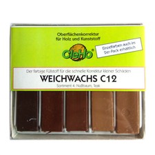 CleHo Weichwachs C12 Holzreparatur Pack, div. Farben w&auml;hlbar