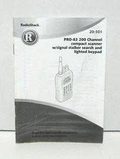 RadioShack Radio Scanner Pro-86 User Manual OEM Original 20-501