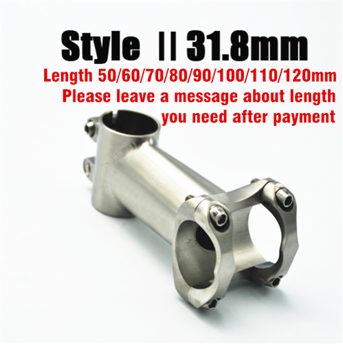 TITO MTB Bicycle Road Bike Stem 5 Degrees 31.8mm 25.4mm Gr5 Titanium Ultralight - Picture 10 of 10