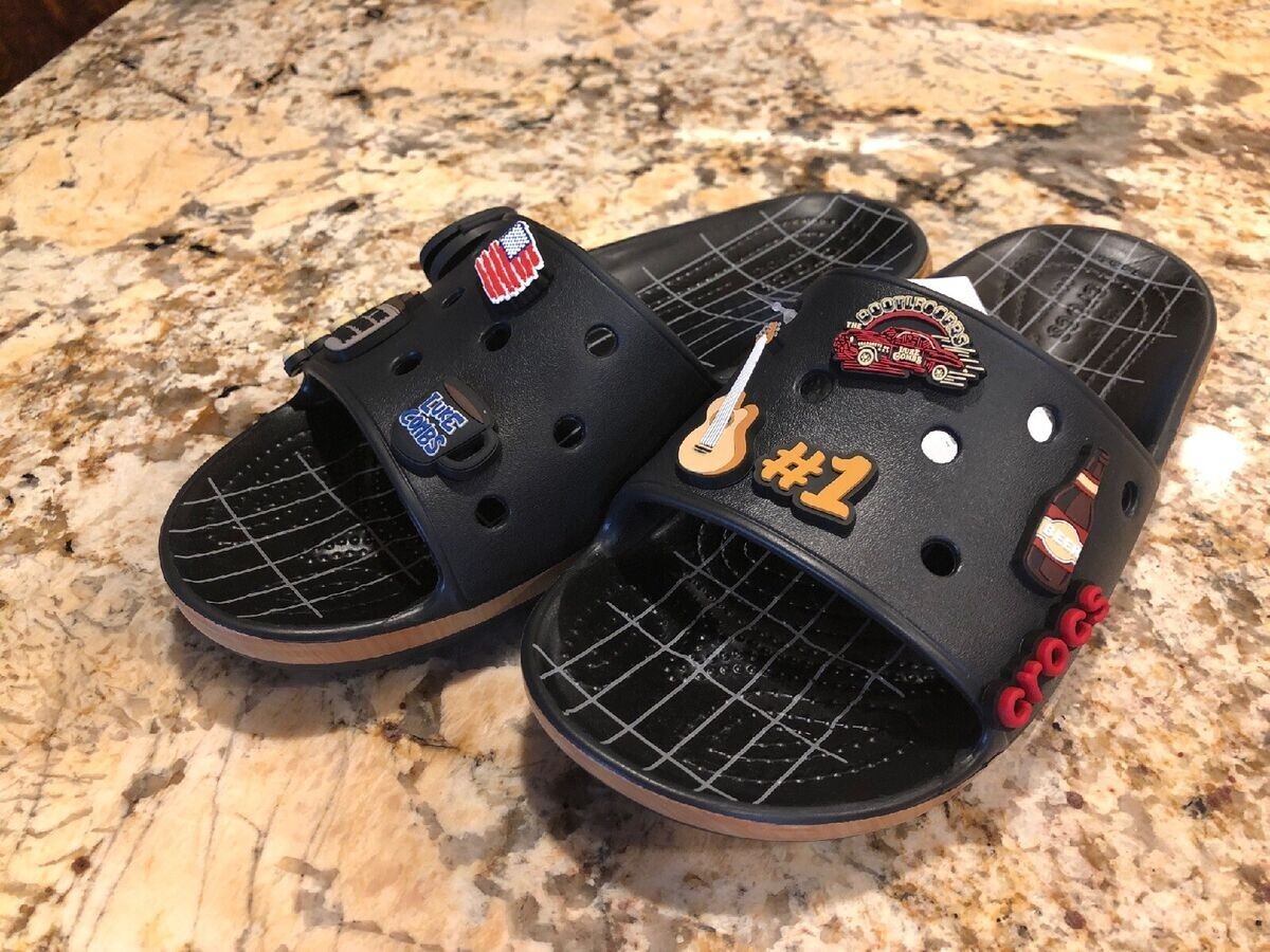 NEW Luke Combs Crocs Classic Bootlegger Slides Limited Sizes  display picture 1