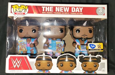Funko Pop! WWE Wrestling The New Day Pack FYE Exclusive Vinyl Figures 
