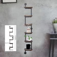 Industrial Floating Shelves, Pipe Shelf DIY Rustic - Urban, Vintage, Steampunk