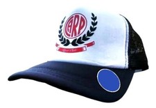CLUB ATLETICO RIVER PLATE - CARPA - Gorra de fútbol blanca y negra TRUCKER nueva