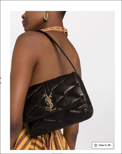 3.1k Saint Laurent Le 57 Bag Shoulder Handbag Quilted Black Leather YSL Logo
