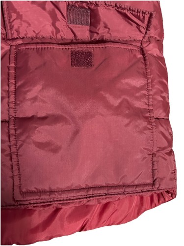 Puffer Vest Sears Outerwear Men Women Sz XL Maroon/Red Pockets Snap Close Vtg - Picture 6 of 11