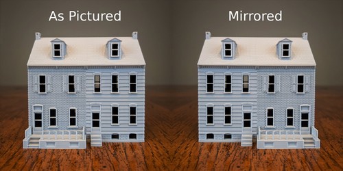 N-Scale Pennsylvania Row House - 1:160 Scale Building - Picture 2 of 10