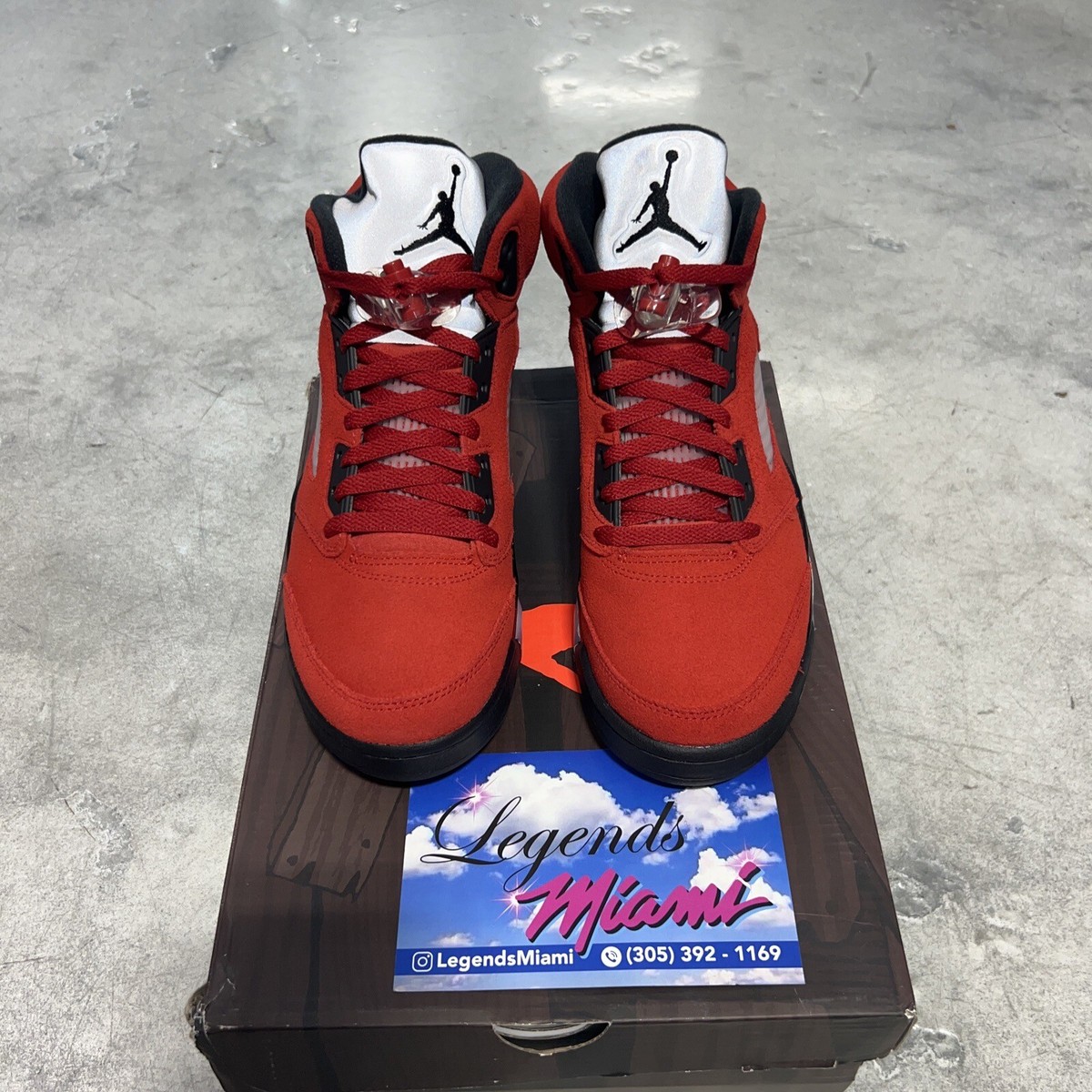 Air Jordan 5 Retro Raging Bull Toro Bravo Red Black DD0587