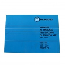 Variante manuale stazioni di servizio Piaggio Ape Apecar