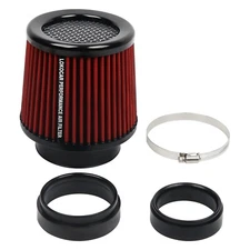 3" 3.5" 4" Cold Air Intake Filter Inlet For Racing 3 Sizes in 1 Red Universal