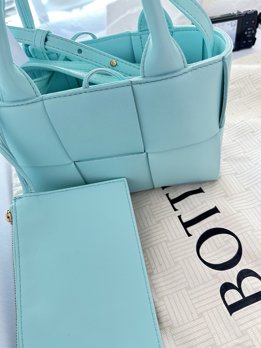 Bottega Veneta Candy Arco Tote Celadon Blue Bag Retails