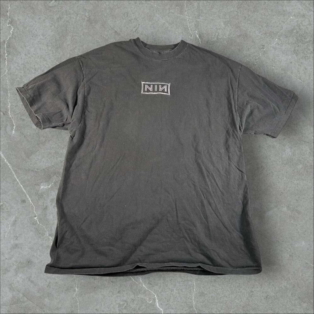 Vintage Nine Inch Nails Shirt Mens XL Black Purple Downward Spiral