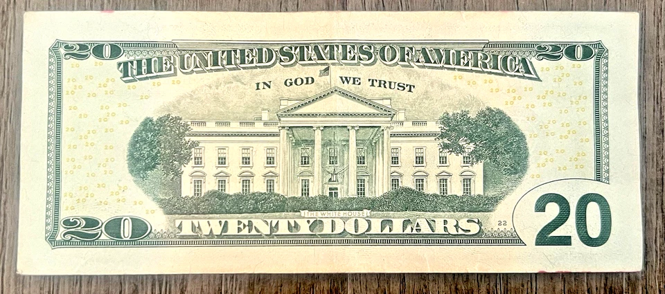 PL26777762D $20 SUPER RADAR Trinary Fancy Serial Number Dollar Bill - Lucky 7's - Image 4 of 4