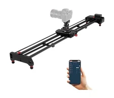 GVM 48"/120cm Motorized Camera Slider, APP Professional Carbon Fiber Dolly Ra...