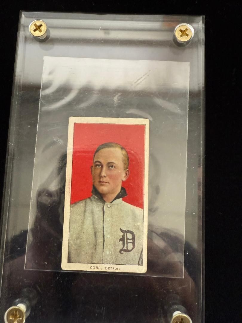 TY COBB T206 Piedmont Red Back Card 