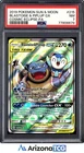 Pokemon 2019 Blastoise & Piplup GX 215/236 Full Art Cosmic Eclipse PSA 7