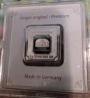 Lot Of 3 Geiger Silver Bars, 10 Gram, 5 Gram In Case, 1 Gram In Case