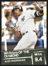 Alex Rodriguez 2020 Topps #WOD-9 WARriors of the Diamond New York Yankees