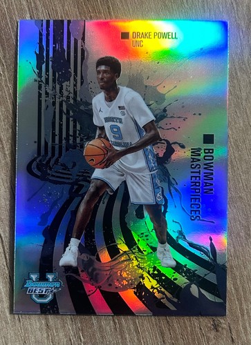 Drake Powell 2024-25 Bowman Best Masterpieces BM-14 North Carolina - Bild 1 von 2