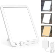 Light Therapy Lamp - 15,000 Lux UV-Free Therapy Light with 3 Color Temperatur...