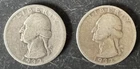 Lot of 2 Silver Washington Quarters (1932,1932)