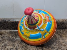 Vtg Ohio Art Spinning Top Toy Carousel Merry-go-round