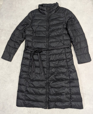 Jaeger Mantel Damen UK 14 Daunen Puffer Steppjacke Parka Gürtel minimalistisch leicht