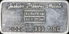 Vintage Jackson Precious Metals Elements 1 oz .999 Fine Silver Art Bar