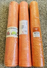 Lot orange Mesh Ribbon Spool 21in x 10yd Deco Craft 3 different orange