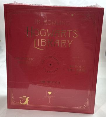 Harry Potter Hogwarts Library 3 Hardcover Book Box Set J.K.