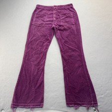 Vintage 70s Corduroy Bell Bottom Pants Size 30x31 Pink Magenta Disco Hippy