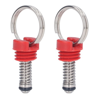 #ad 2 PCS Red Keg Pressure Relief Valve Stainless Steel Ball Lock Lid Release $26.21