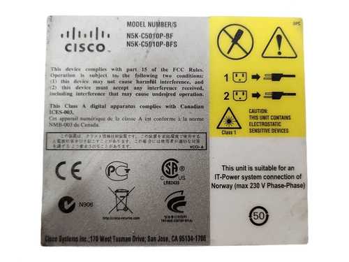 Cisco Nexus N5K-C5010P-BF 20-Port 10GB Gigabit Ethernet Switch w/ N5K-M1404 - Picture 5 of 5