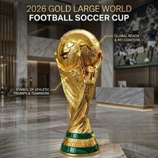 Pokal 2026 Gold große Fußball-WM Meisterschaft Auszeichnung Display