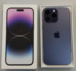 Apple iPhone 14 Pro 128GB Deep Purple Entsperrt - 90% Akku A+ Zustand Originalverpackt