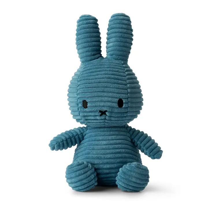 CORDUROY ECO MIFFY SOFT TOY -  AVIATOR BLUE- 23CM **NEW**