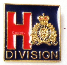 RCMP "H" Division N.S. Souvenir Royal Canadian Mounted Police Pin 