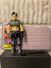 GI JOE Vintage Action Figure THRASHER Complete File Card 1986