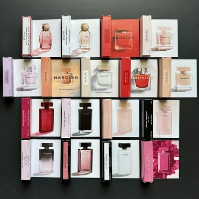 Narciso Rodriguez Perfume Collection Sample Spray Vials 19pc Set