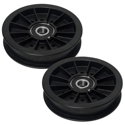 2PK Flat Idler Pulley for Exmark Lazer Z AS AC S X E Series Z-Master 109-8076